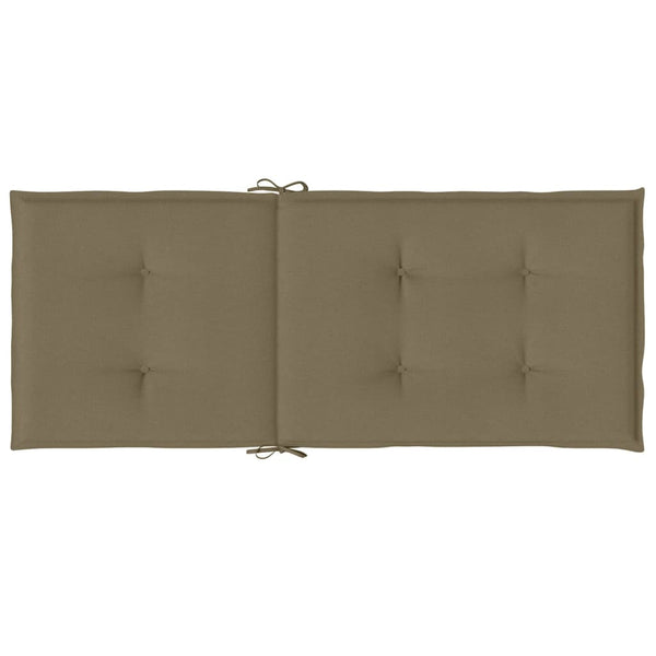 Hochlehner Auflagen 4er Set Taupe 120x50 cm