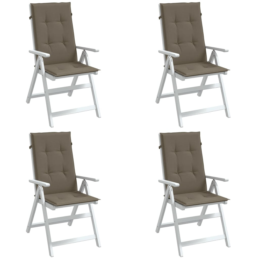 Hochlehner Auflagen 4er Set Taupe 120x50 cm