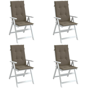 Hochlehner Auflagen 4er Set Taupe 120x50 cm