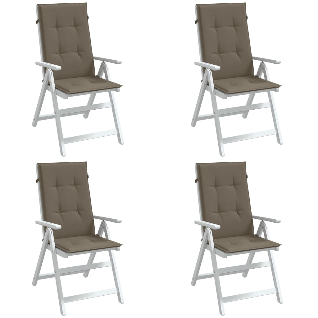 Hochlehner Auflagen 4er Set Taupe 120x50 cm