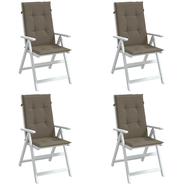Hochlehner Auflagen 4er Set Taupe 120x50 cm