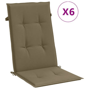 Hochlehner Auflagen 6er Set Melange Taupe