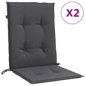 Niedriglehner Auflagen 2er Set Anthrazit