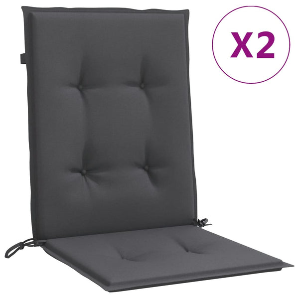 Niedriglehner Auflagen 2er Set Anthrazit