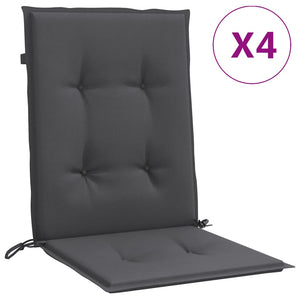 Niedriglehner Auflagen 4er Set Anthrazit