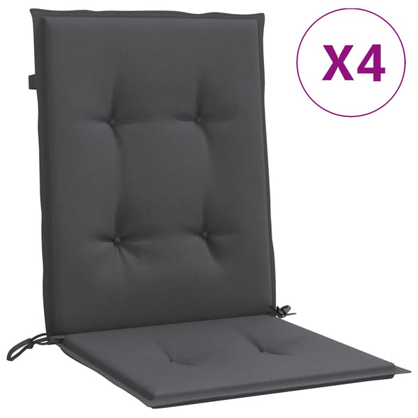 Niedriglehner Auflagen 4er Set Anthrazit