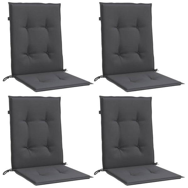 Niedriglehner Auflagen 4er Set Anthrazit
