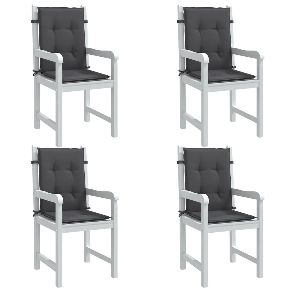 Niedriglehner Auflagen 4er Set Anthrazit
