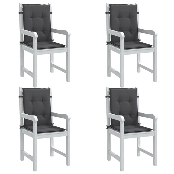 Niedriglehner Auflagen 4er Set Anthrazit