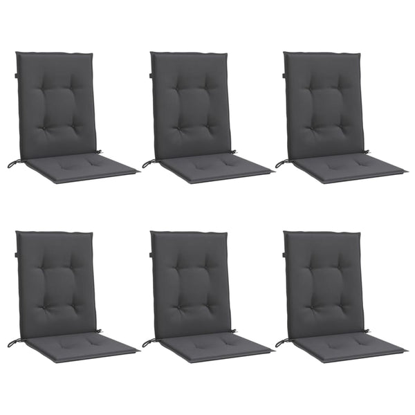 Niedriglehner Auflagen 6er Set Anthrazit