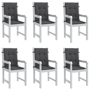 Niedriglehner Auflagen 6er Set Anthrazit