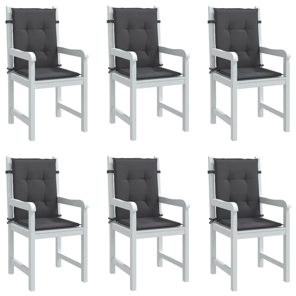 Niedriglehner Auflagen 6er Set Anthrazit