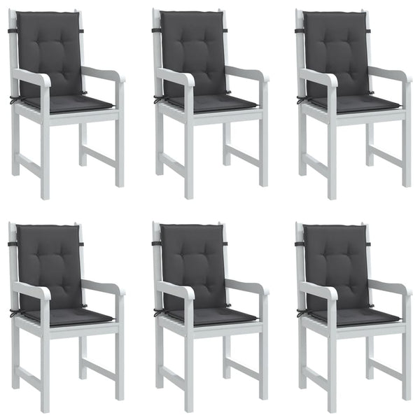 Niedriglehner Auflagen 6er Set Anthrazit