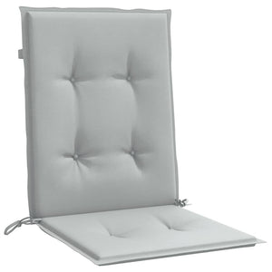 Niedriglehner Auflagen Hellgrau 2er Set 100x50cm