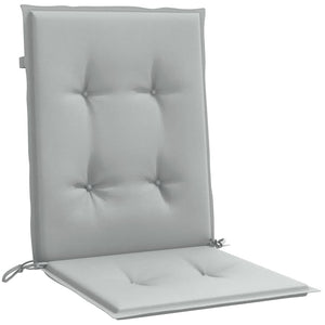 Niedriglehner Auflagen Hellgrau 4er Set 100x50cm