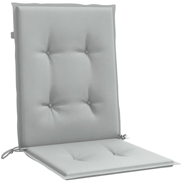 Niedriglehner Auflagen Hellgrau 4er Set 100x50cm