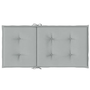 Niedriglehner Auflagen Hellgrau 4er Set 100x50cm