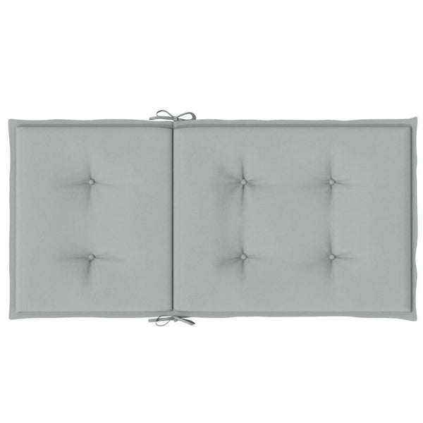 Niedriglehner Auflagen Hellgrau 4er Set 100x50cm