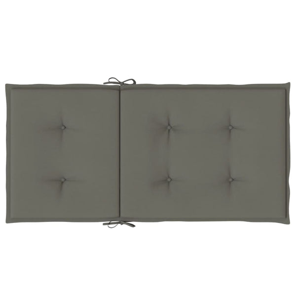 Niedriglehner Auflagen Dunkelgrau 4er Set