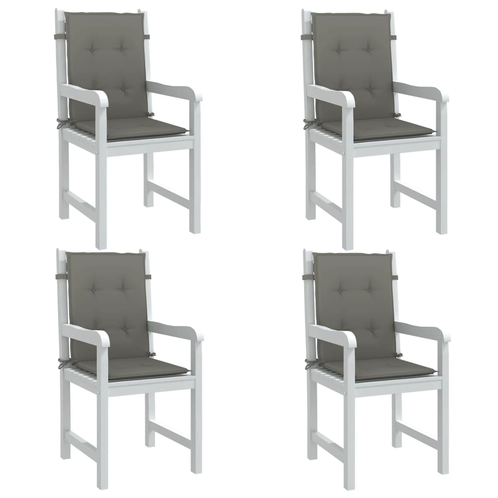 Niedriglehner Auflagen Dunkelgrau 4er Set