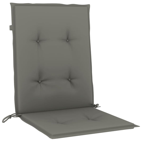 Niedriglehner Auflagen 6er Set Dunkelgrau