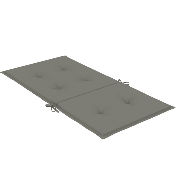 Niedriglehner Auflagen 6er Set Dunkelgrau