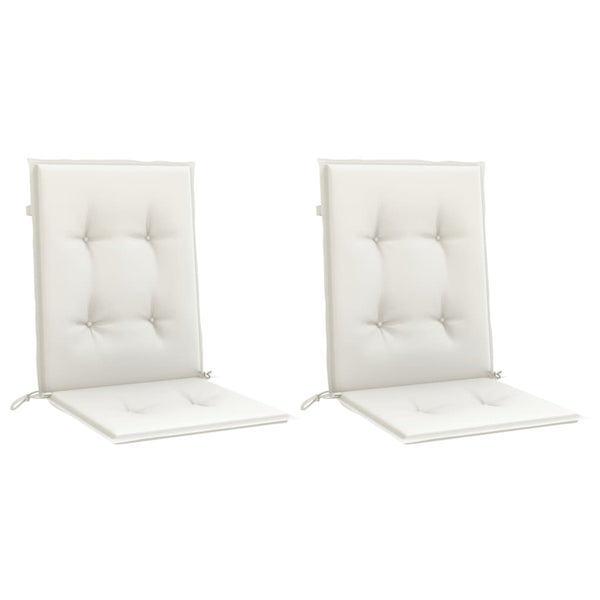 Niedriglehner Auflagen 2er Set Creme