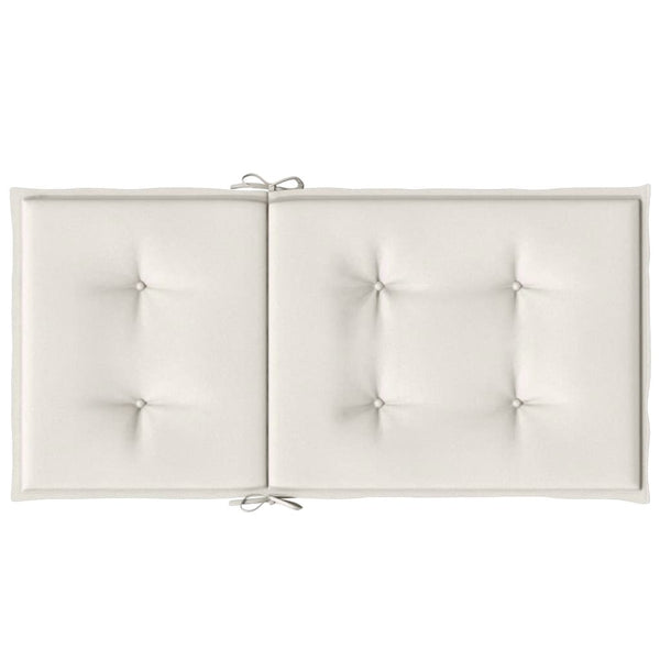 Niedriglehner Auflagen 2er Set Creme