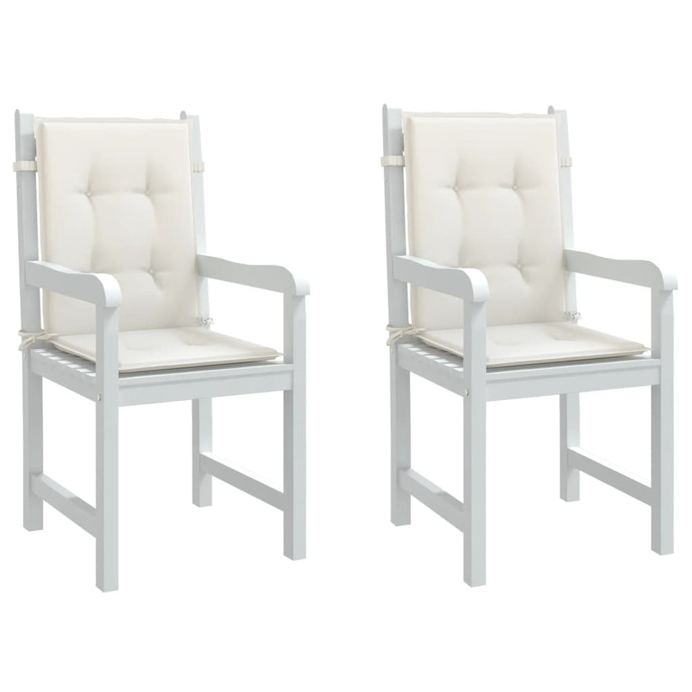 Niedriglehner Auflagen 2er Set Creme