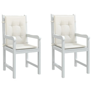 Niedriglehner Auflagen 2er Set Creme