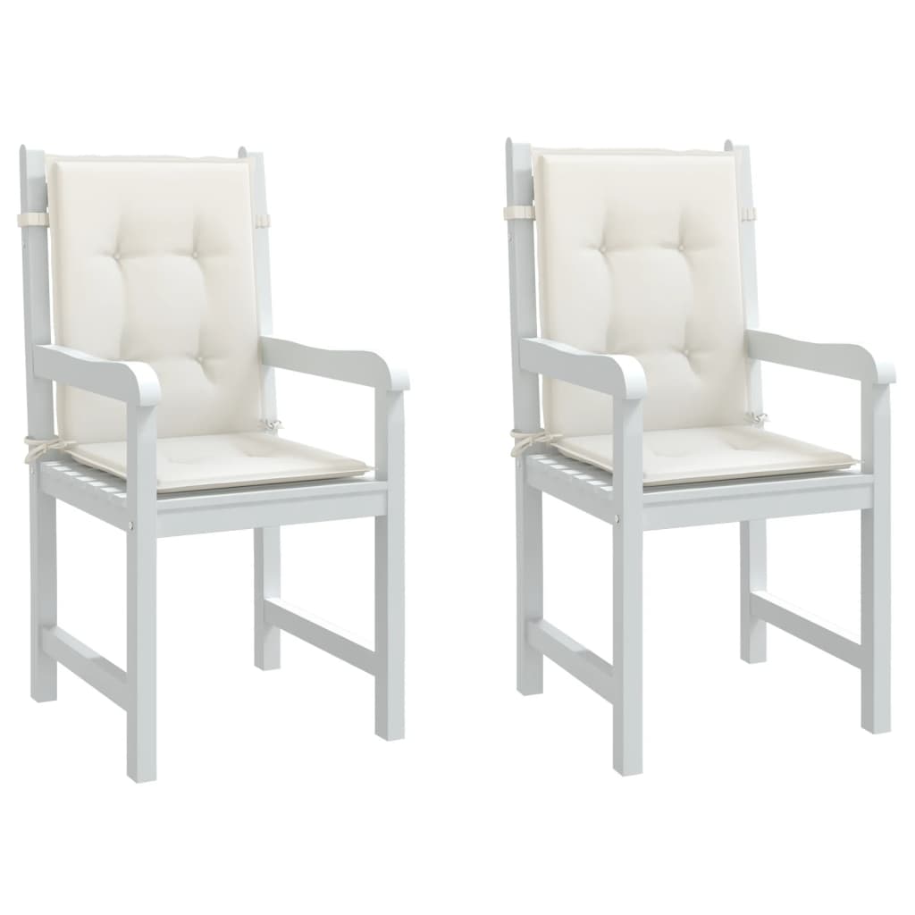 Niedriglehner Auflagen 2er Set Creme