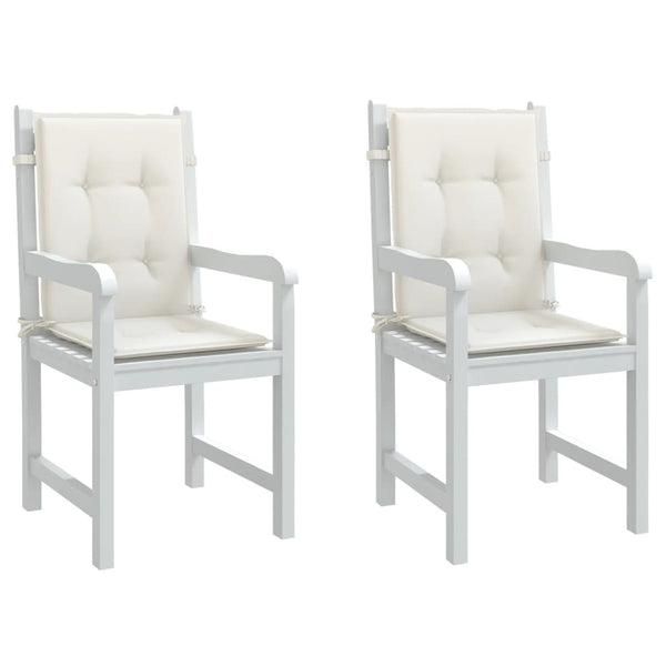 Niedriglehner Auflagen 2er Set Creme