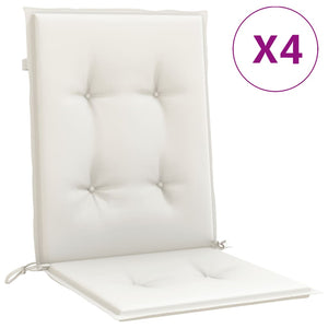 Niedriglehner Auflagen 4er Set Creme