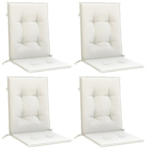 Niedriglehner Auflagen 4er Set Creme