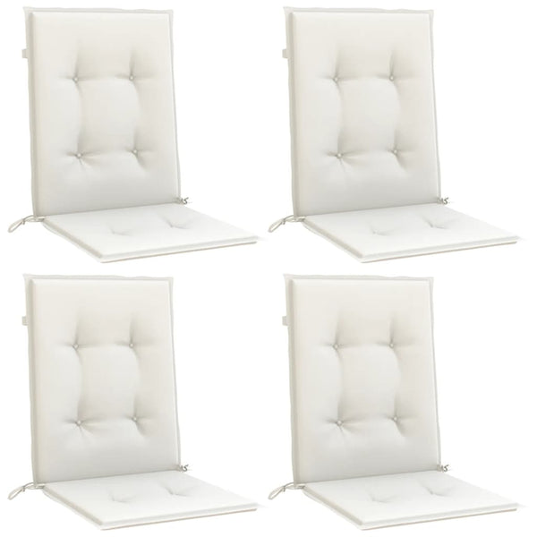 Niedriglehner Auflagen 4er Set Creme