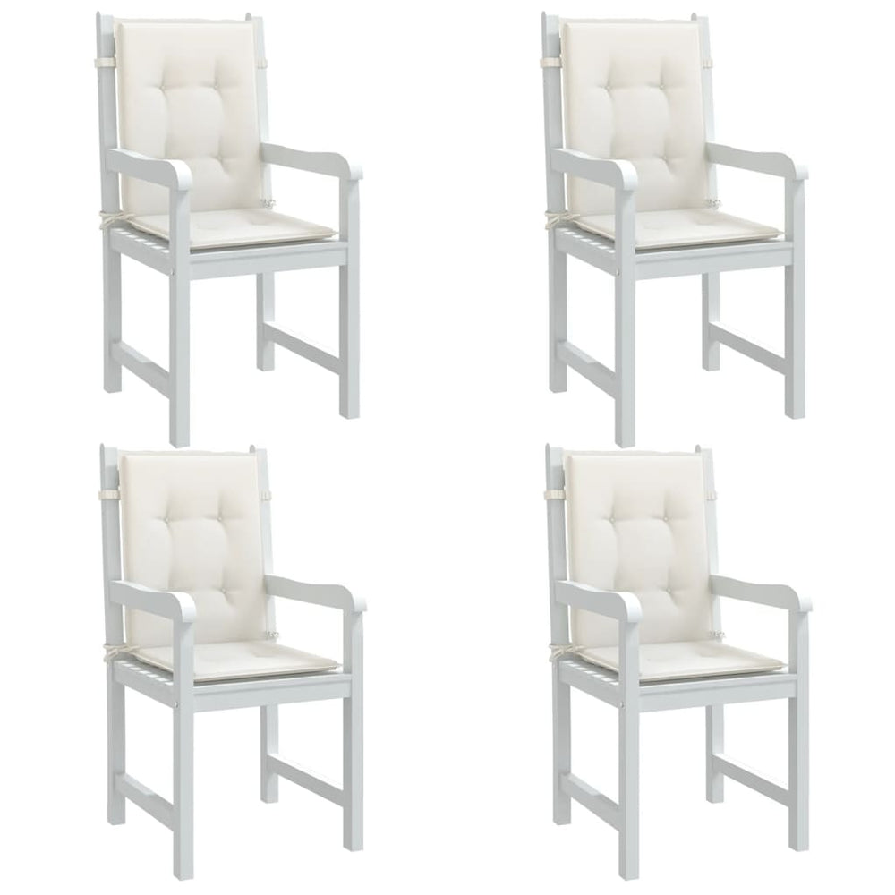 Niedriglehner Auflagen 4er Set Creme
