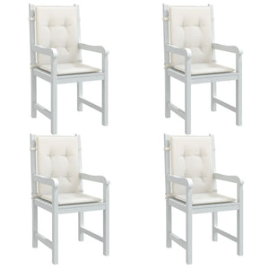 Niedriglehner Auflagen 4er Set Creme