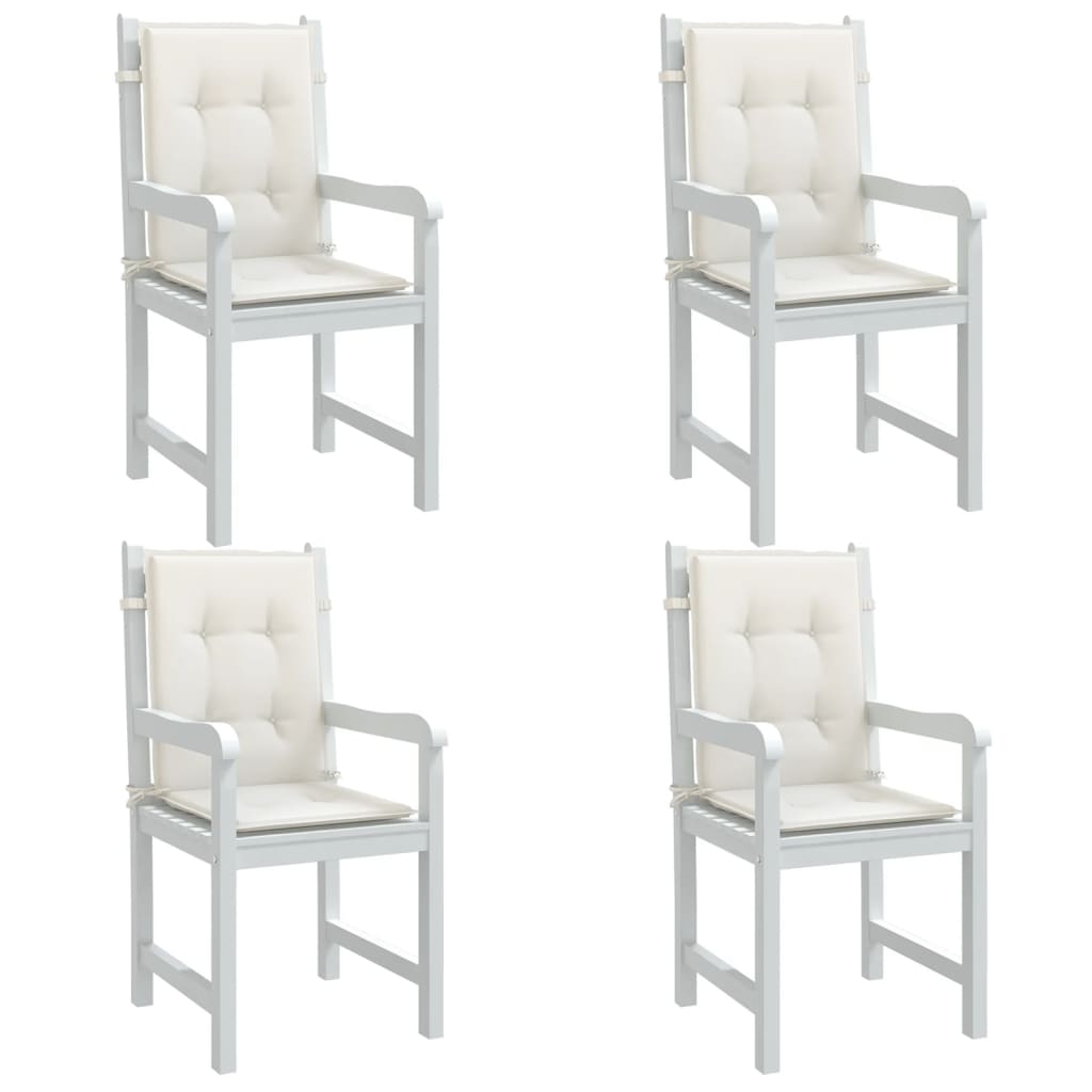 Niedriglehner Auflagen 4er Set Creme