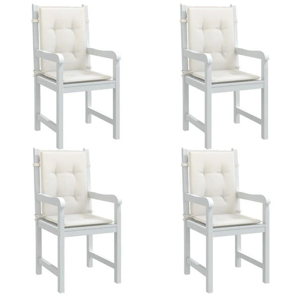 Niedriglehner Auflagen 4er Set Creme