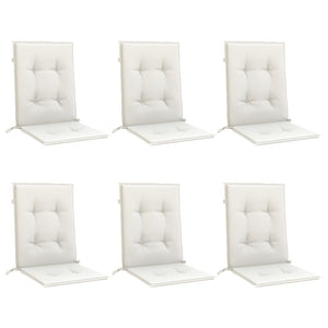 Niedriglehner Auflagen 6er Set Creme