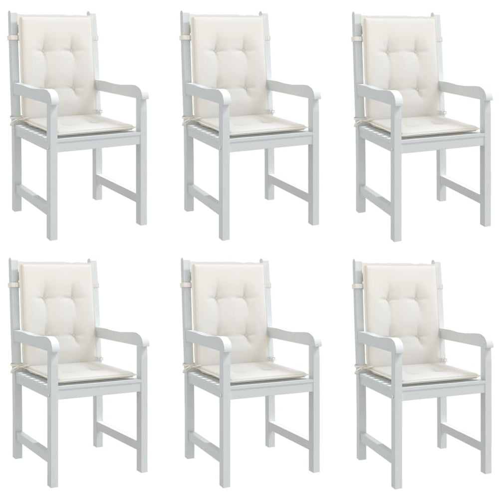 Niedriglehner Auflagen 6er Set Creme