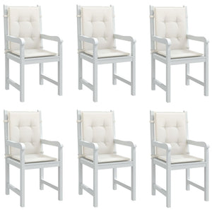 Niedriglehner Auflagen 6er Set Creme