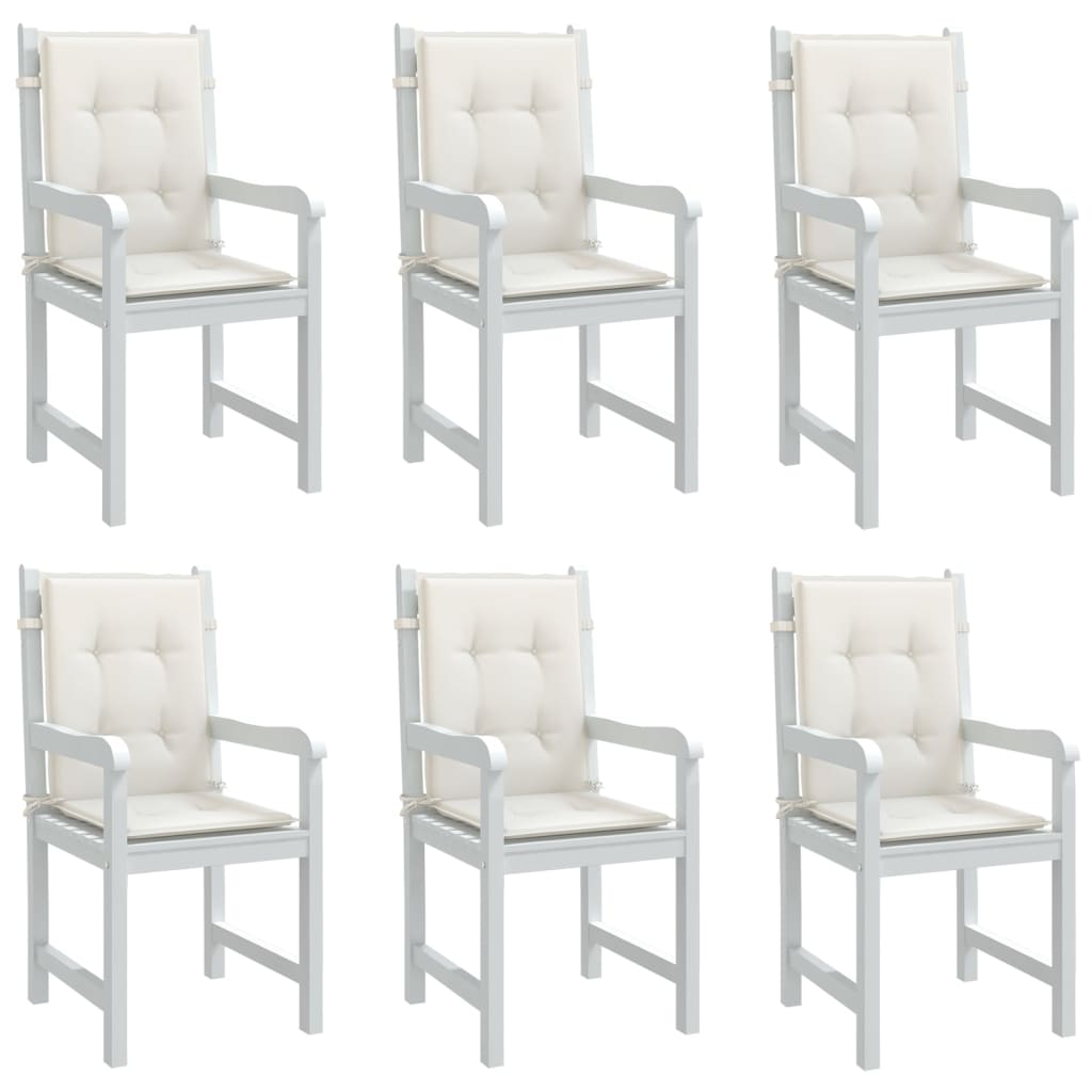 Niedriglehner Auflagen 6er Set Creme