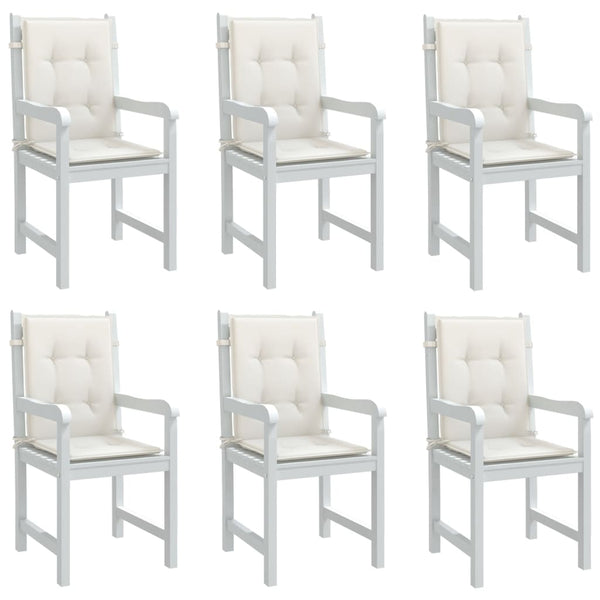 Niedriglehner Auflagen 6er Set Creme