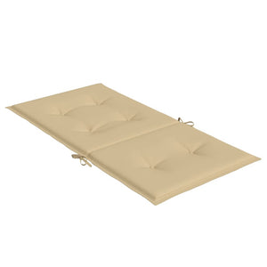 Niedriglehner Auflagen 2er-Set Beige 100x50 cm