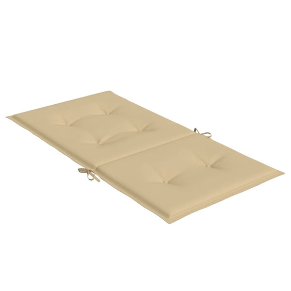 Niedriglehner Auflagen 2er-Set Beige 100x50 cm