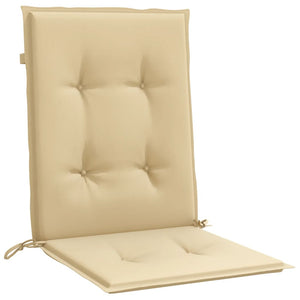 vidaXL Coussins pour chaises à dossier bas 4 pcs. Mélange beige 100x50x4 cm Tissu