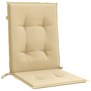 Niedriglehner Auflagen Beige 6er Set 100x50 cm