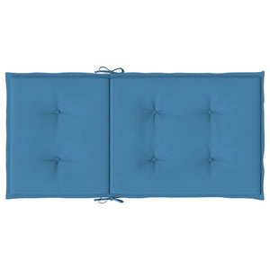 Niedriglehner Auflagen 2er Set Blau