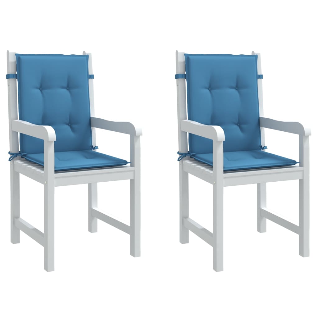 Niedriglehner Auflagen 2er Set Blau